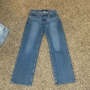 hollister low rise baggy jeans size 24